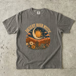 Desert Hour Mystic - Desert Sun & Moon Botanical T-Shirt