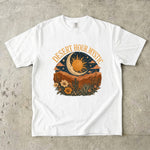 Desert Hour Mystic - Desert Sun & Moon Botanical T-Shirt