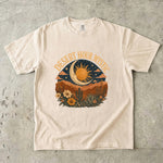 Desert Hour Mystic - Desert Sun & Moon Botanical T-Shirt