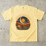 Desert Hour Mystic - Desert Sun & Moon Botanical T-Shirt