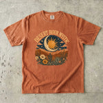 Desert Hour Mystic - Desert Sun & Moon Botanical T-Shirt