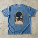 The Sky Keeps Secrets - Moonlit Floral Celestial T-Shirt