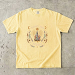 Elevate Your Energy - Crystal Sun & Moon Botanical T-Shirt