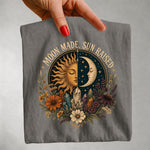 Moon Made, Sun Raised - Sun & Moon Crystal Floral T-Shirt