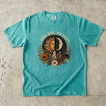 Moon Made, Sun Raised - Sun & Moon Crystal Floral T-Shirt