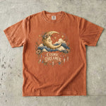 Cosmic Dreamer - Floral Crescent Moon & Crystal T-Shirt
