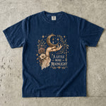 A Little More Moonlight - Crescent Moon Floral Hand T-Shirt