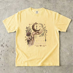 A Little More Moonlight - Crescent Moon Floral Hand T-Shirt