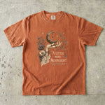 A Little More Moonlight - Crescent Moon Floral Hand T-Shirt