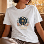 Aligning the Stars - Moon Phase Crystal Botanical T-Shirt