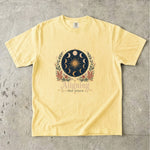 Aligning the Stars - Moon Phase Crystal Botanical T-Shirt