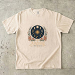 Aligning the Stars - Moon Phase Crystal Botanical T-Shirt