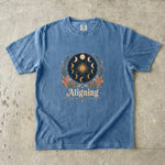 Aligning the Stars - Moon Phase Crystal Botanical T-Shirt
