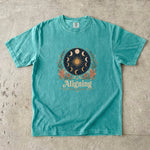 Aligning the Stars - Moon Phase Crystal Botanical T-Shirt