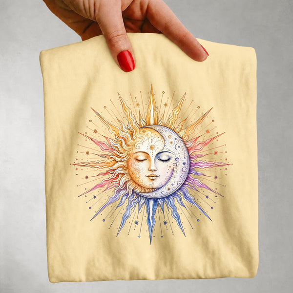 Sun & Moon Radiance - Celestial Balance T-Shirt