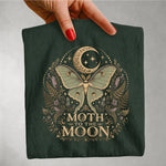 Moth to the Moon - Luna Moth Crystal & Forest T-Shirt