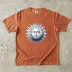 Vintage Sun & Moon - Celestial Line Art T-Shirt