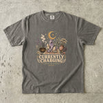 Currently Charging - Crystal Moon & Botanical T-Shirt