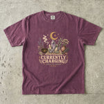 Currently Charging - Crystal Moon & Botanical T-Shirt