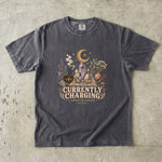Currently Charging - Crystal Moon & Botanical T-Shirt