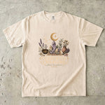 Currently Charging - Crystal Moon & Botanical T-Shirt