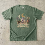 Currently Charging - Crystal Moon & Botanical T-Shirt