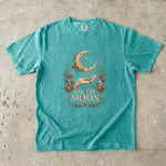 Ask the Moon - Crescent Moon Crystal & Floral T-Shirt