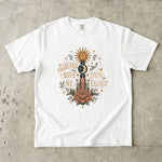 Aligned With My Own Energy - Sun Moon Crystal Floral T-Shirt