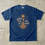 Aligned With My Own Energy - Sun Moon Crystal Floral T-Shirt