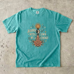 Aligned With My Own Energy - Sun Moon Crystal Floral T-Shirt