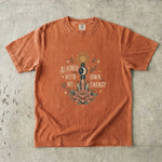 Aligned With My Own Energy - Sun Moon Crystal Floral T-Shirt