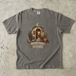 Moonlight Looks Like Home - Cottage Moon & Botanical T-Shirt