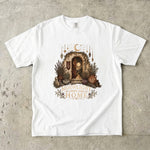 Moonlight Looks Like Home - Cottage Moon & Botanical T-Shirt