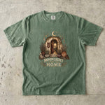 Moonlight Looks Like Home - Cottage Moon & Botanical T-Shirt