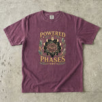 Powered by Phases - Moon Phase Crystal Floral T-Shirt