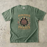 Powered by Phases - Moon Phase Crystal Floral T-Shirt