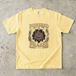 Powered by Phases - Moon Phase Crystal Floral T-Shirt