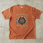 Powered by Phases - Moon Phase Crystal Floral T-Shirt