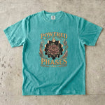 Powered by Phases - Moon Phase Crystal Floral T-Shirt