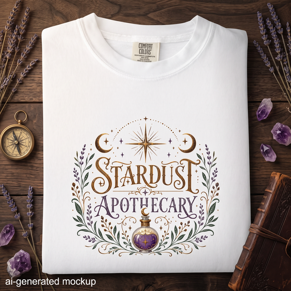 Stardust Apothecary - Celestial Potion Botanical T-Shirt
