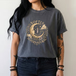 Softly Supernatural - Crescent Moon Crystal & Floral T-Shirt