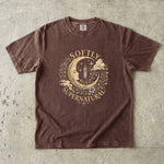 Softly Supernatural - Crescent Moon Crystal & Floral T-Shirt
