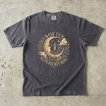 Softly Supernatural - Crescent Moon Crystal & Floral T-Shirt