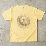 Softly Supernatural - Crescent Moon Crystal & Floral T-Shirt