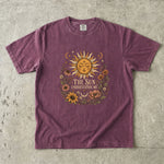 The Sun Understands Me - Sunflower & Celestial Floral T-Shirt