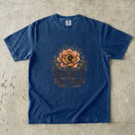 Spirit in Bloom - Moon Crystal & Botanical Flower T-Shirt