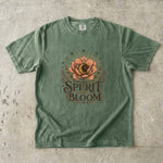 Spirit in Bloom - Moon Crystal & Botanical Flower T-Shirt
