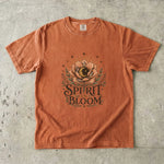 Spirit in Bloom - Moon Crystal & Botanical Flower T-Shirt