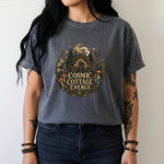 Cosmic Cottage Energy - Moonlit Forest Cottage T-Shirt