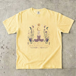 Quietly Manifesting - Moon Phase Crystal & Botanical T-Shirt